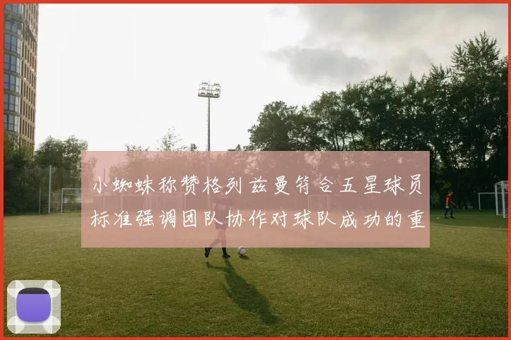 小蜘蛛称赞格列兹曼符合五星球员标准强调团队协作对球队成功的重要性